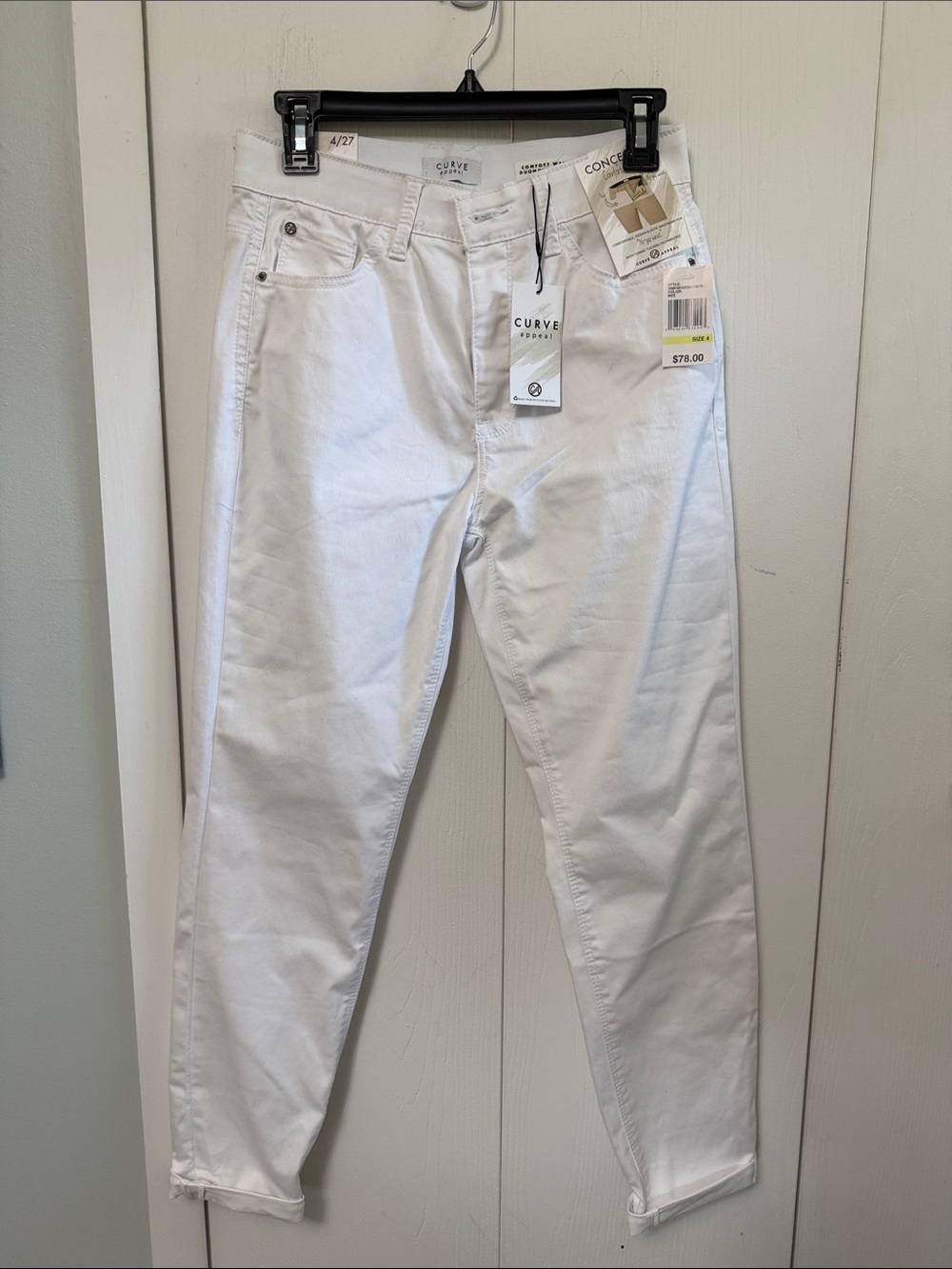 White High-Rise Slim Straight Women’s Jeans